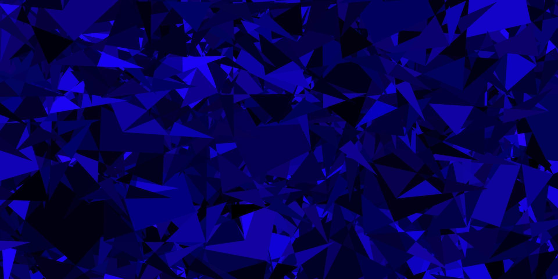 Dark Purple vector backdrop with triangles, lines.