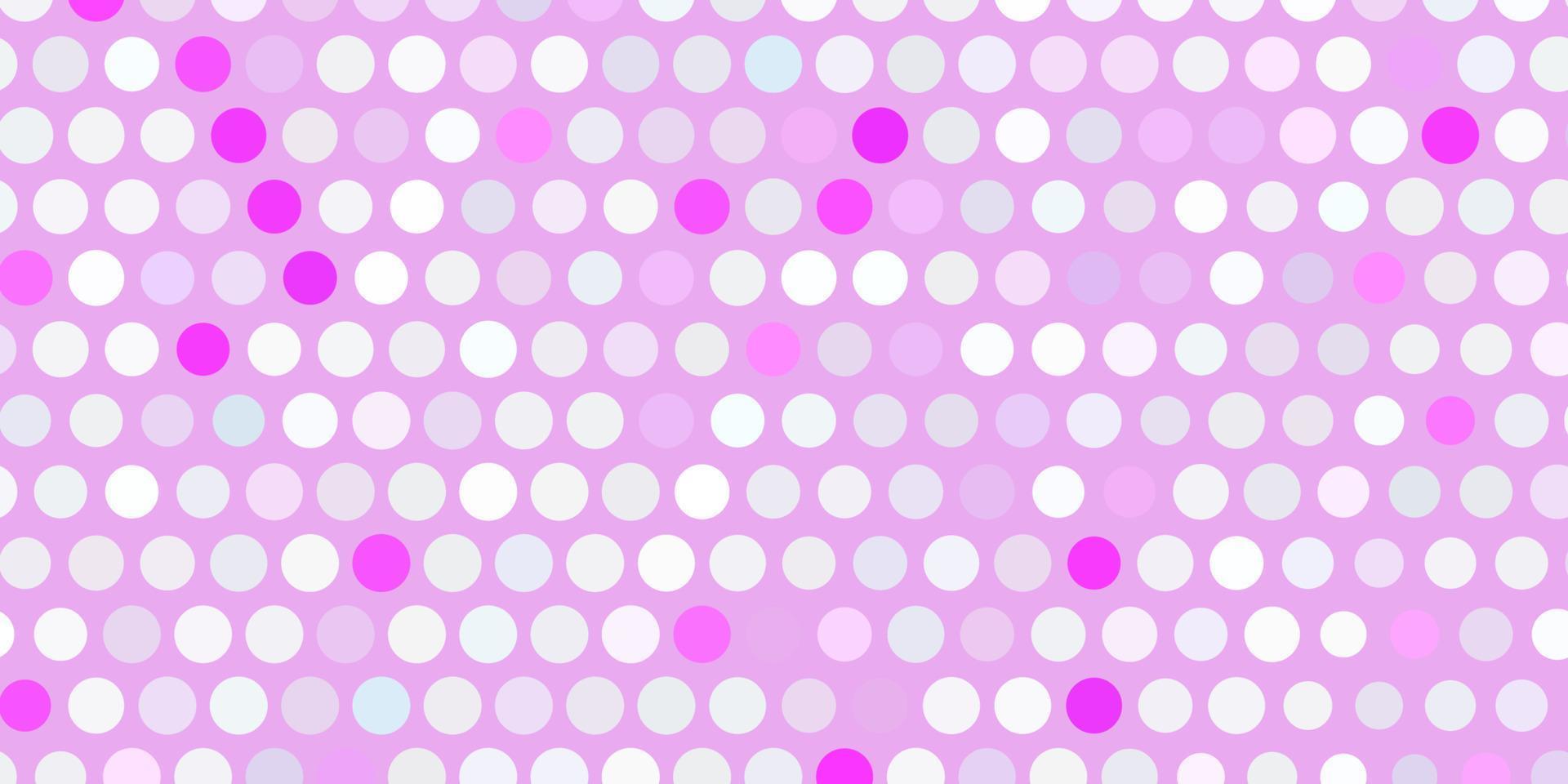 telón de fondo de vector púrpura claro con puntos.