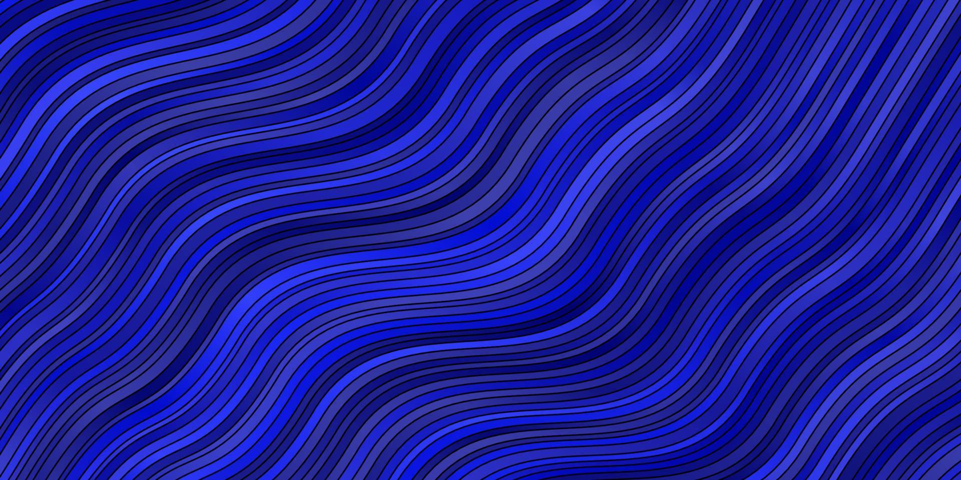 textura de vector azul oscuro con curvas.