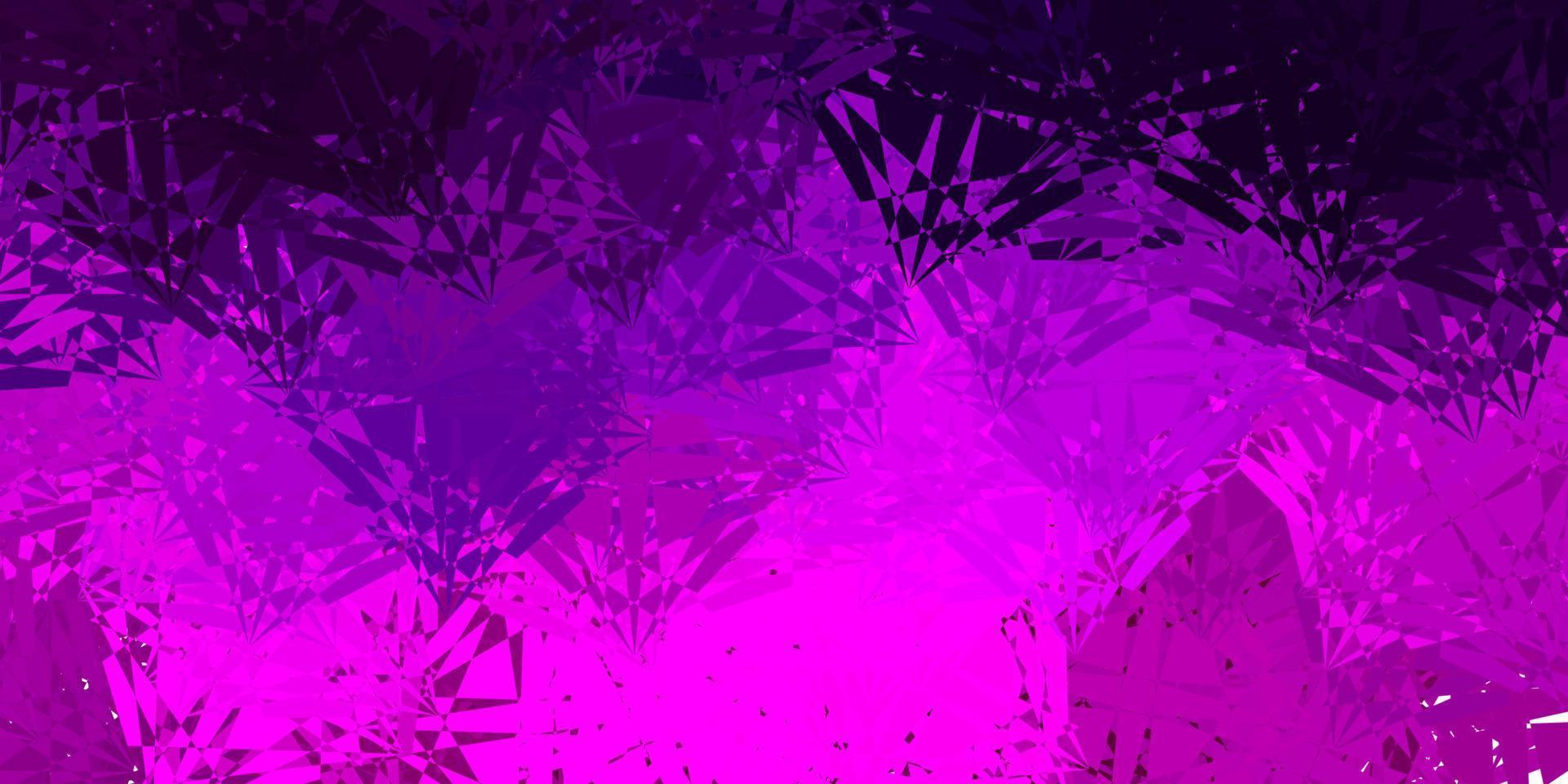 Light Purple vector pattern with polygonal shapes.