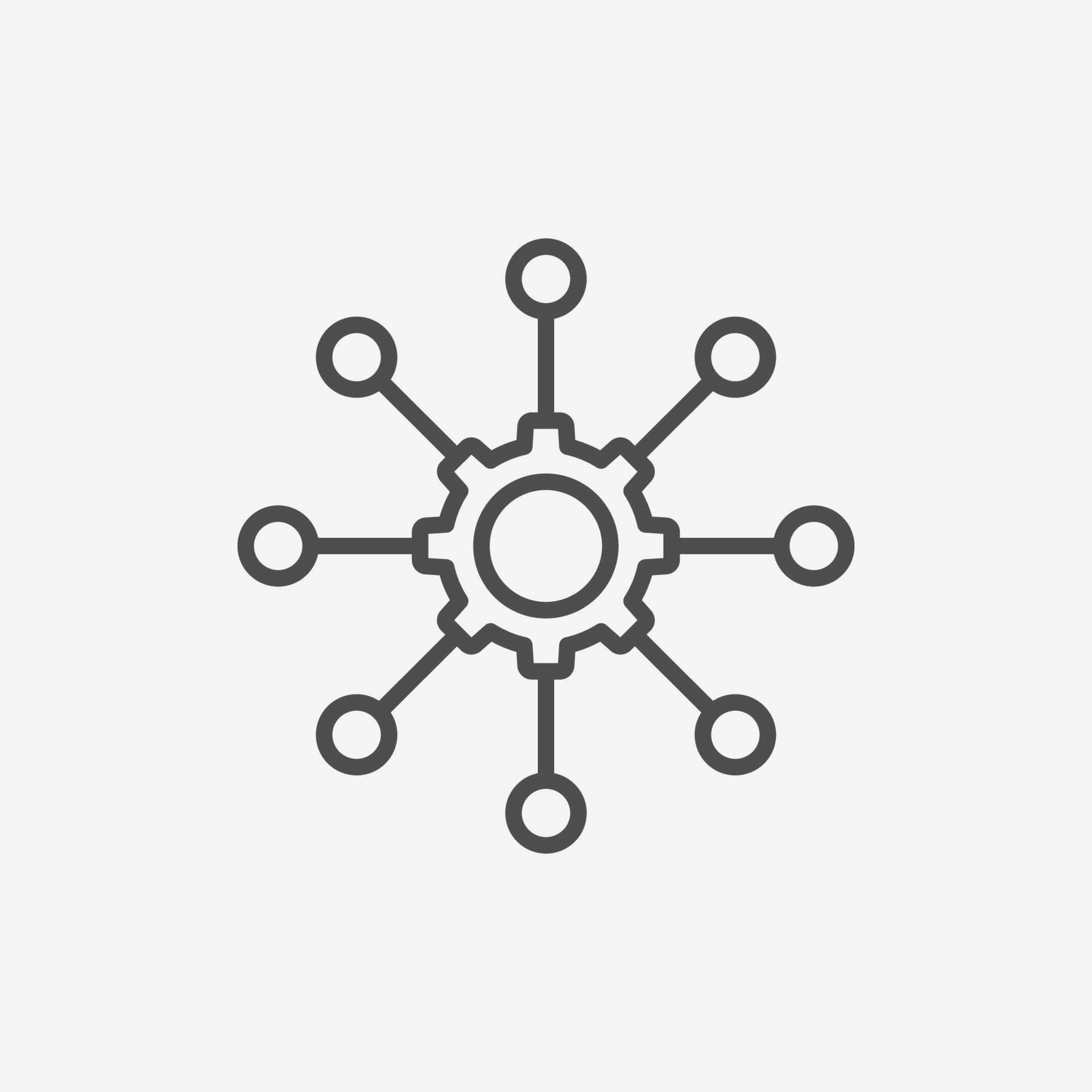 Multichannel marketing icon vector. Network symbol. Omni channel vector