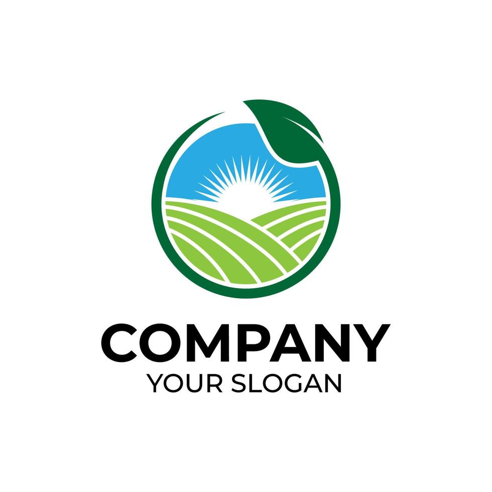 Agriculture logo design vector