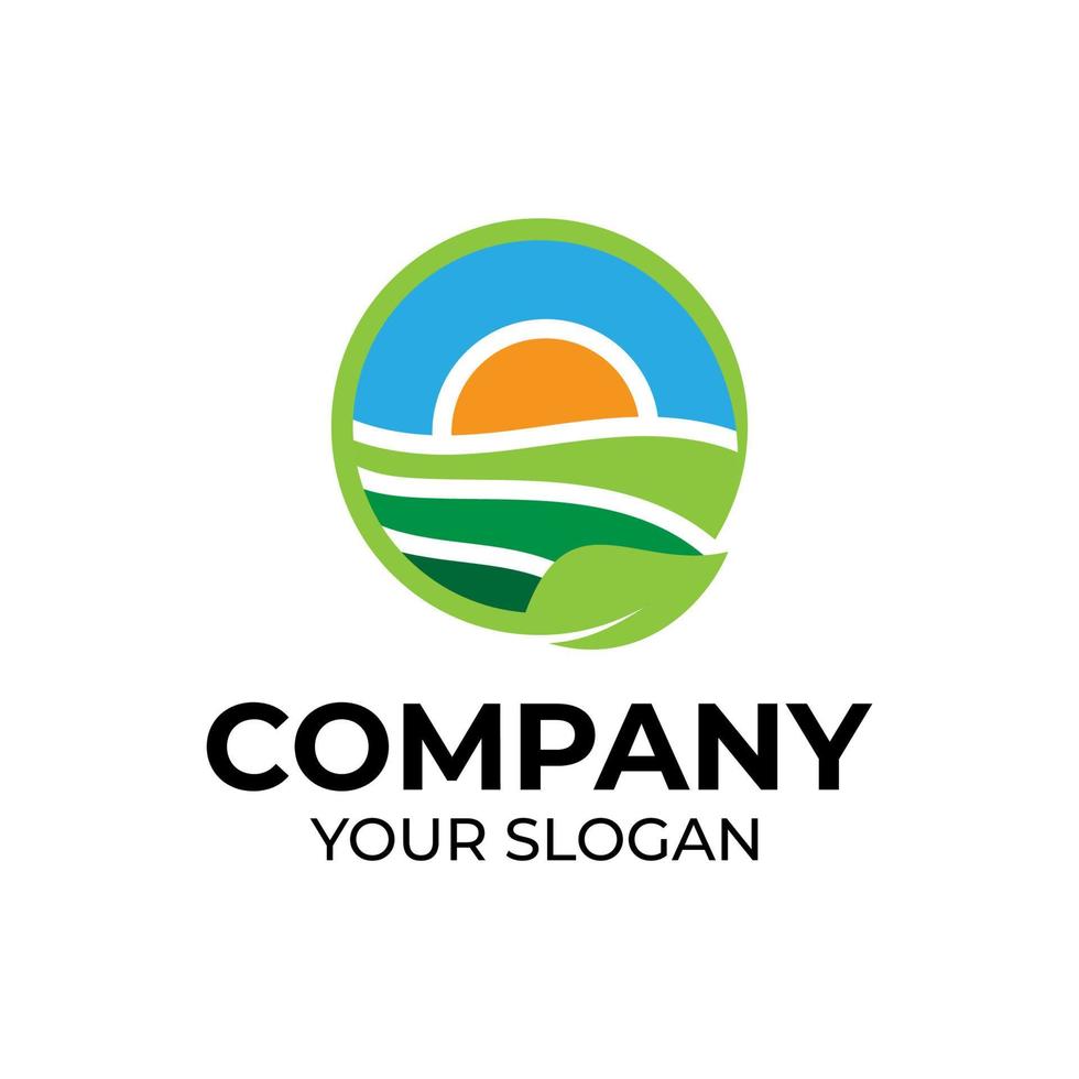 Agriculture logo design vector