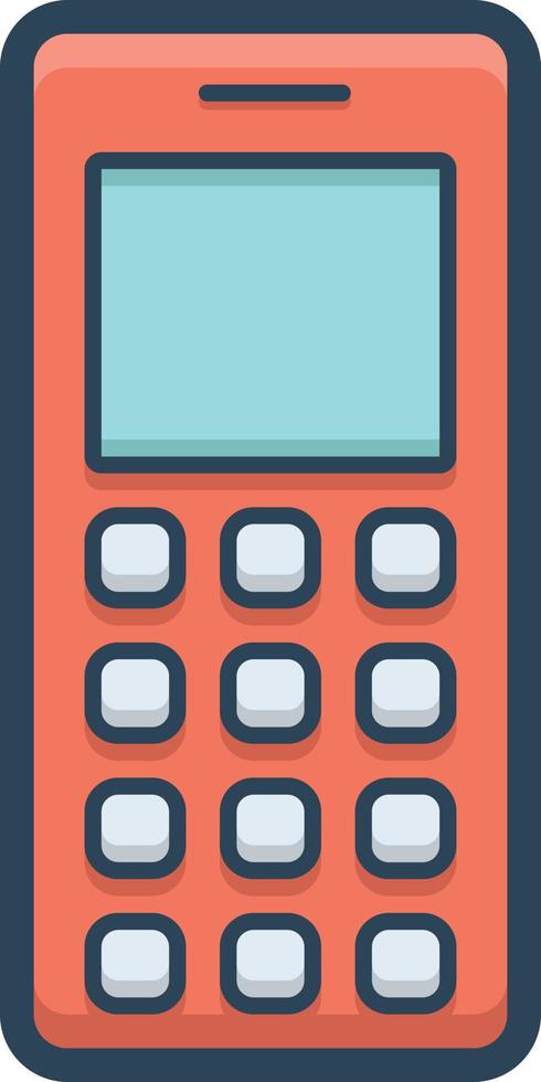 Colorful icon for old vector