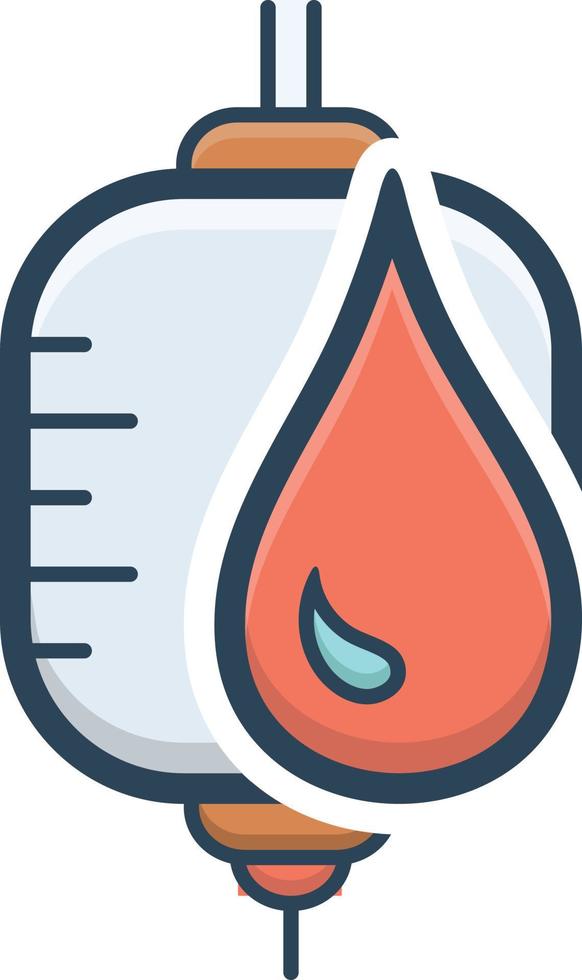 Colorful icon for blood vector