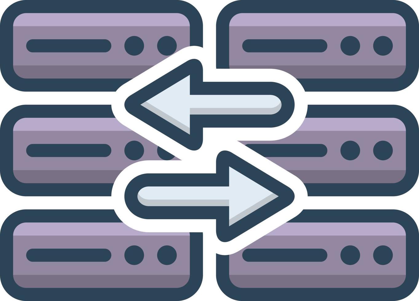 Colorful icon for replace vector