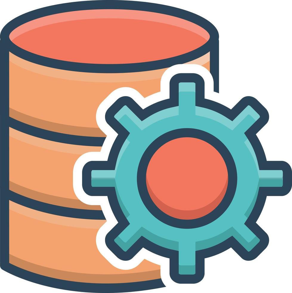 Colorful icon for data vector