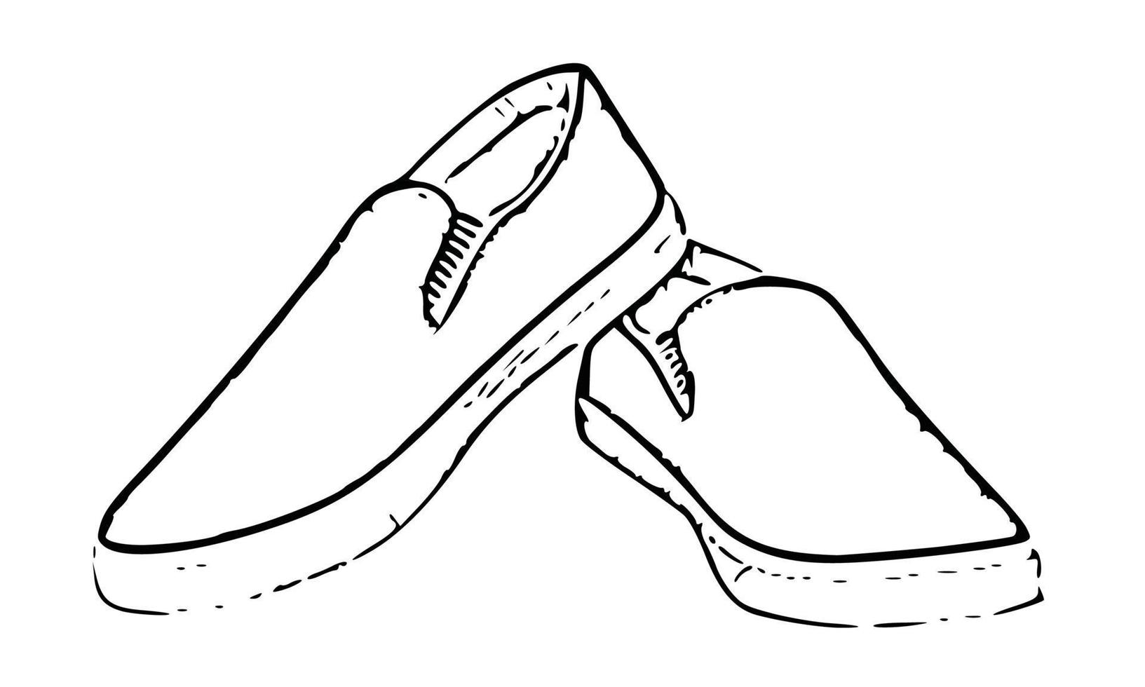 illustration of shoes isolated on white vector