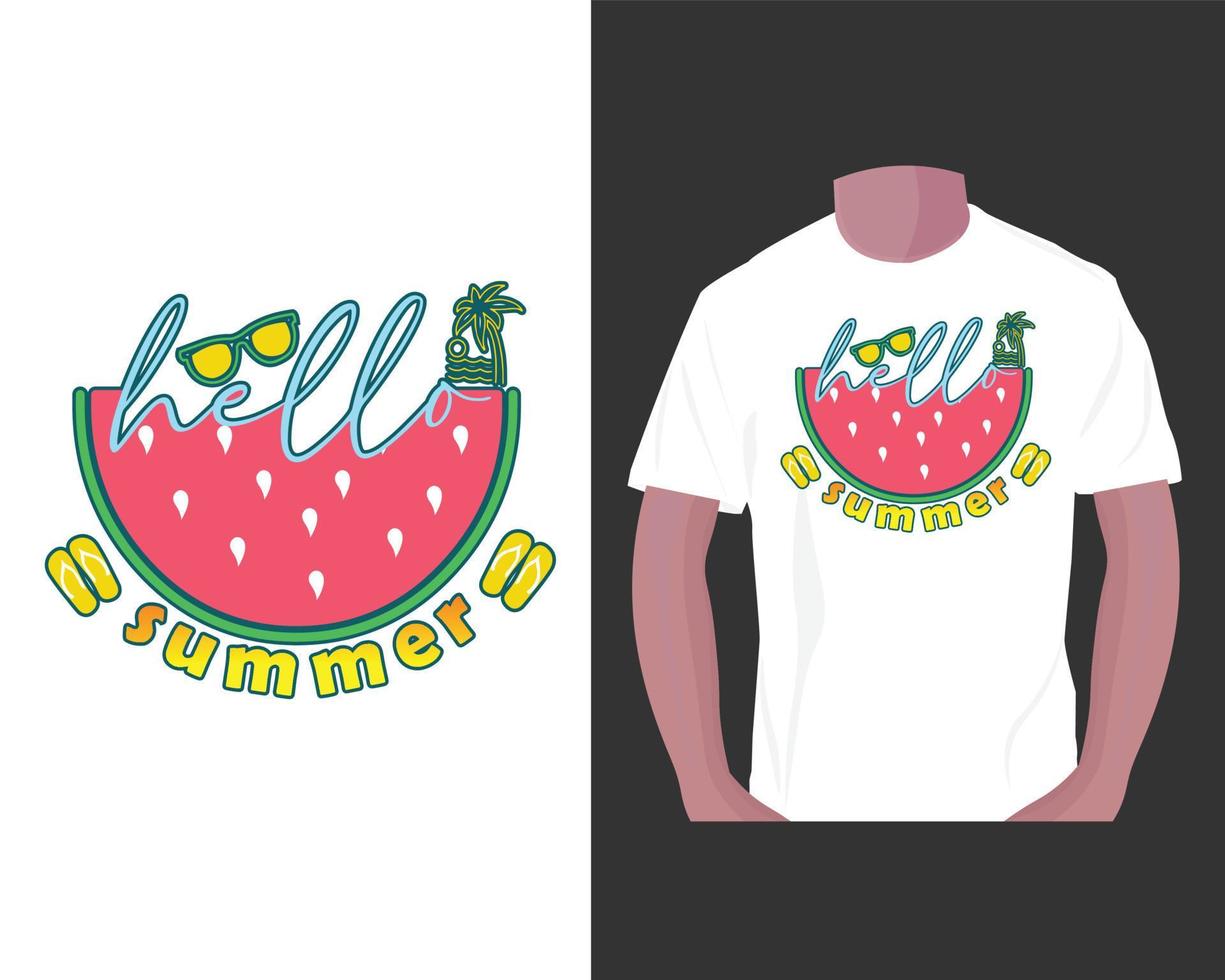 diseño de camiseta de verano vector