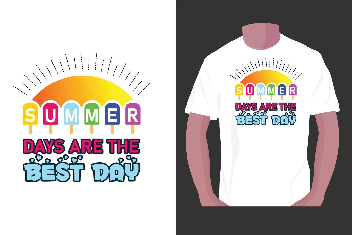 Summer typography t-shirt design, summer t-shirt design. vector