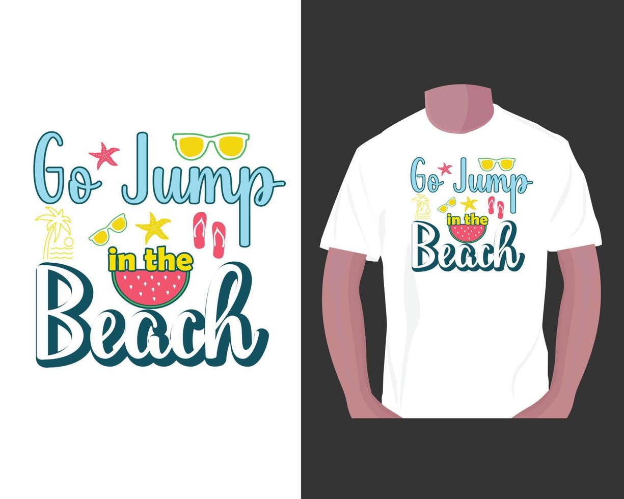 diseño de camiseta de verano vector