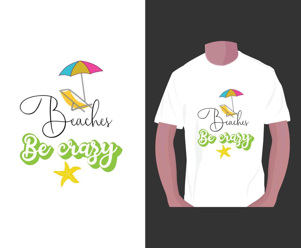 Summer t-shirt design vector