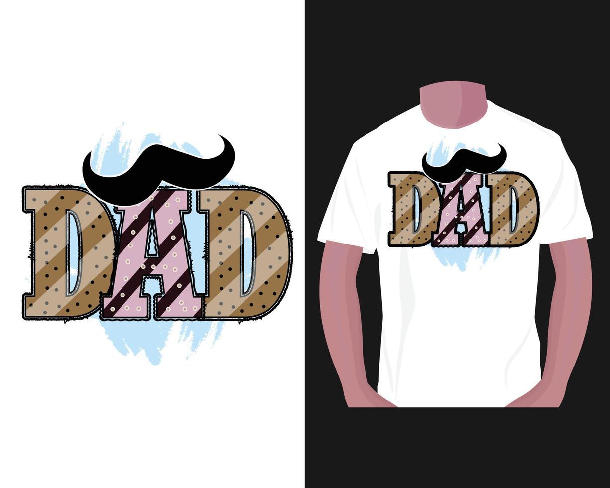 diseño de camisetas de sublimación del día del padre, diseño de camisetas de sublimación. vector