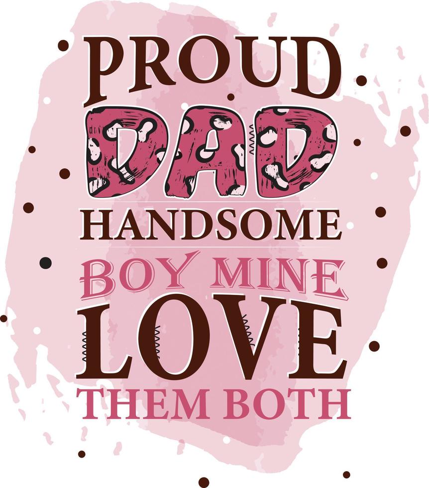 father's day sublimation t-shirt vector