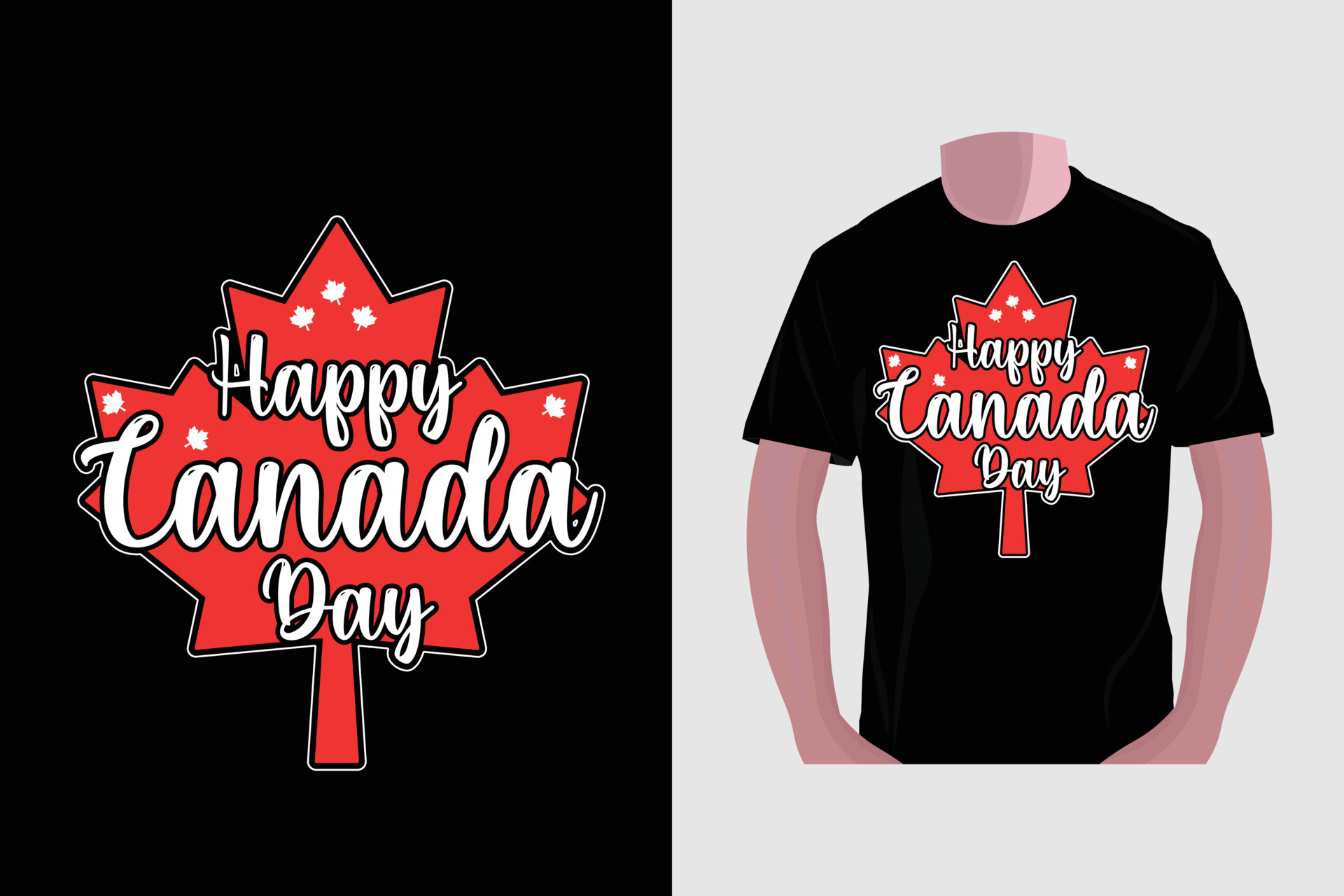 Canada Day t-shirt design, 7398071 Vector Art at Vecteezy