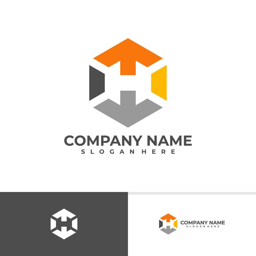 Initial T H logo design vector template, Creative T H logo design concepts