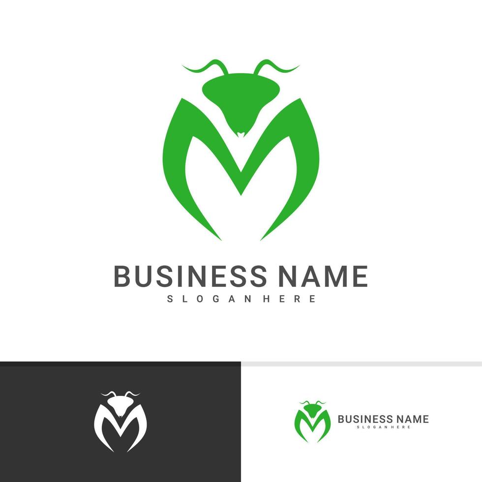 Mantis logo vector template, Creative Mantis logo design concepts