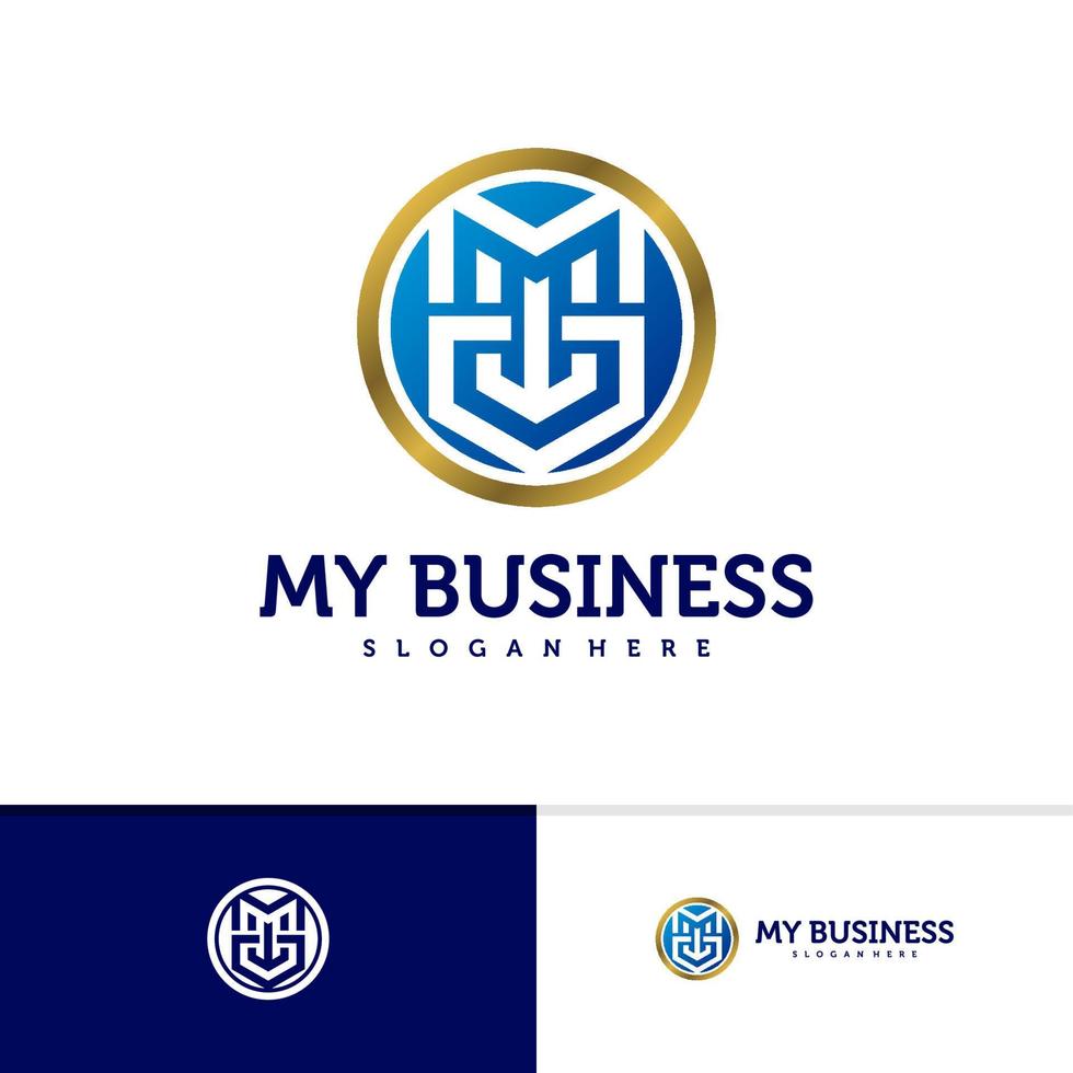 Initial M W D logo vector template, Creative M W D logo design concepts