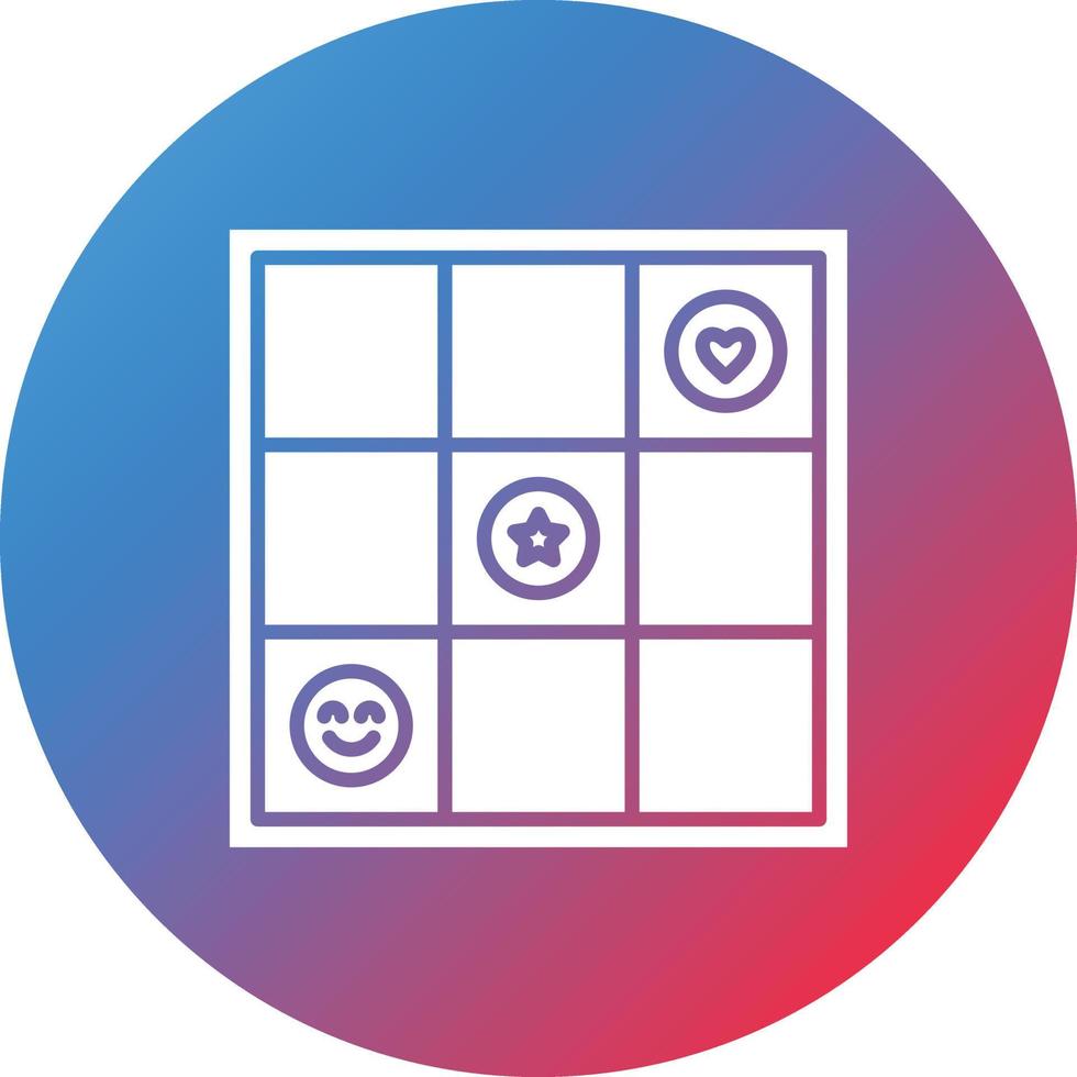 Mat Glyph Circle Gradient Background Icon vector