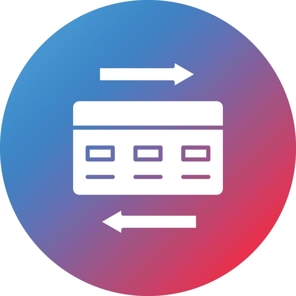 Payment Method Glyph Circle Gradient Background Icon vector