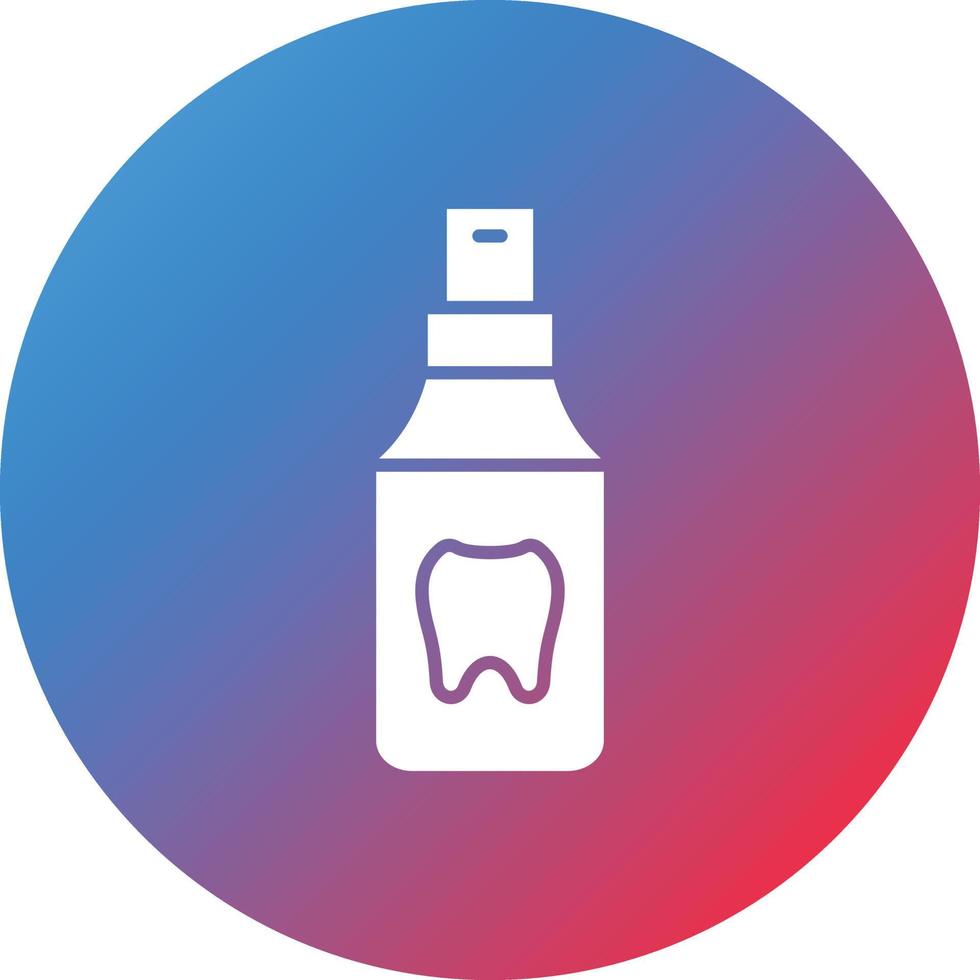 Freshener Glyph Circle Gradient Background Icon vector