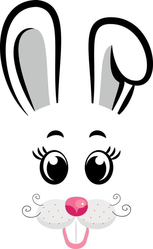 el conejo es el símbolo de 2023. ilustración vectorial vector