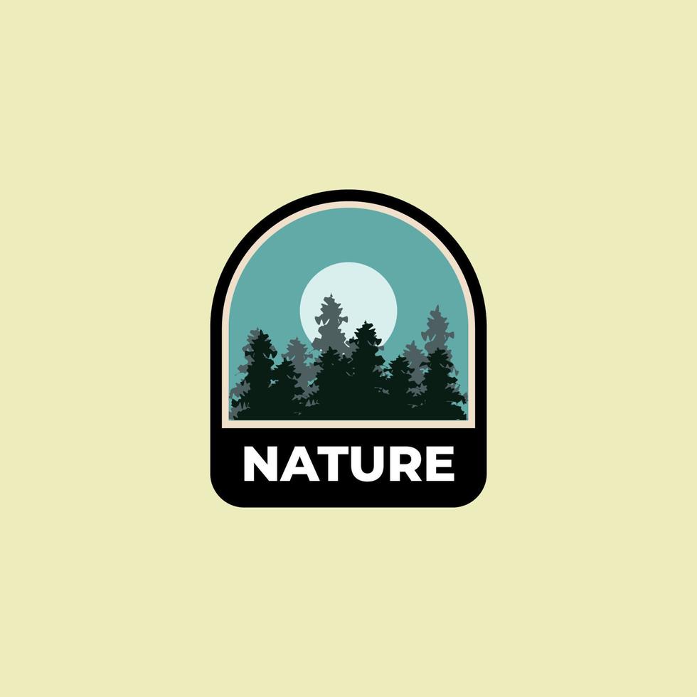diseño de vector de logotipo de insignia de aventura