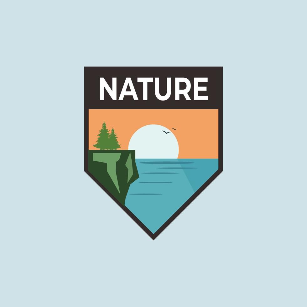 Outdoor  emblem logo vector design