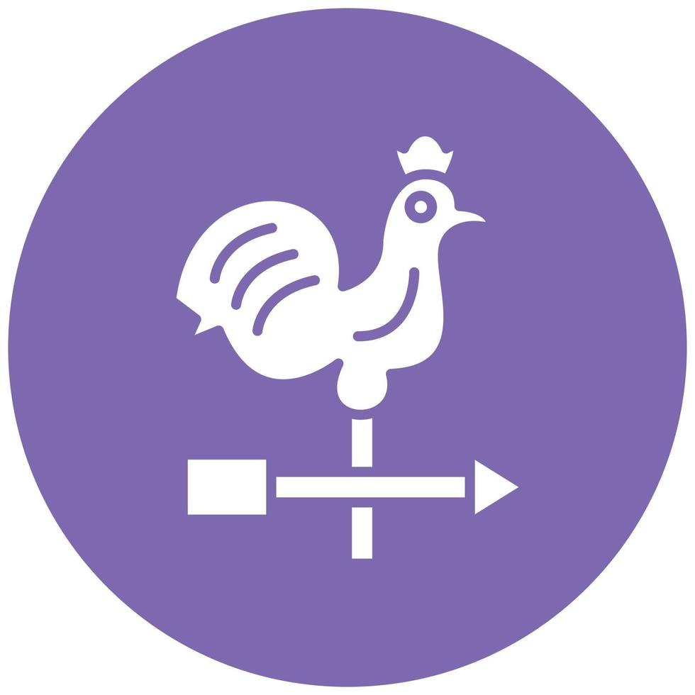 Weathercock Icon Style vector