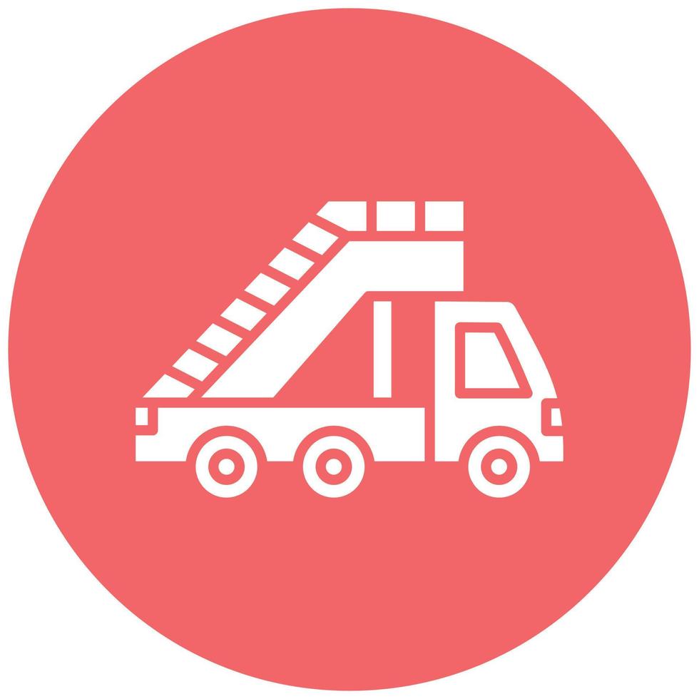 Ladder Truck Icon Style vector