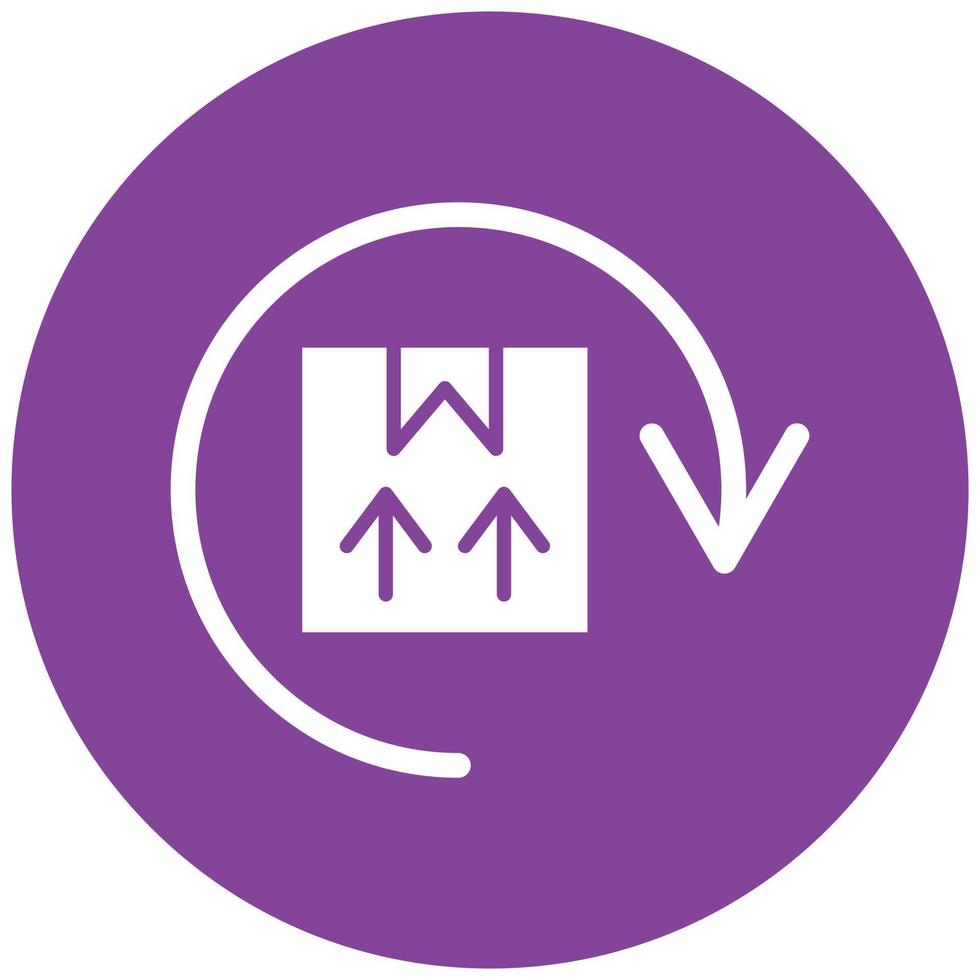 Return Delivery Icon Style vector