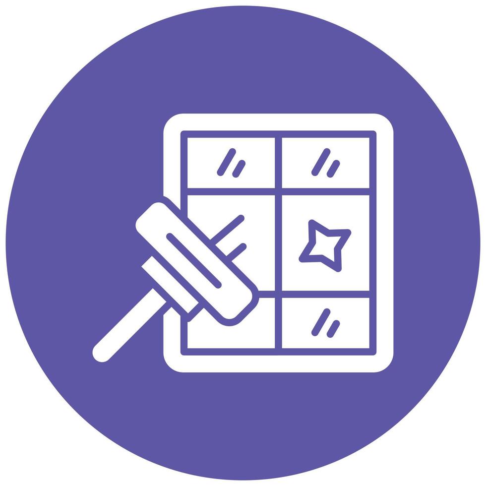 Cleaning Window Icon Style vector