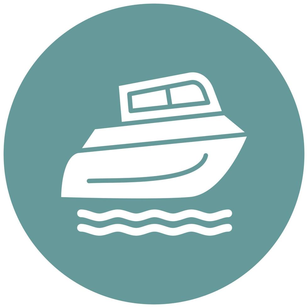 Speed Boat Icon Style vector