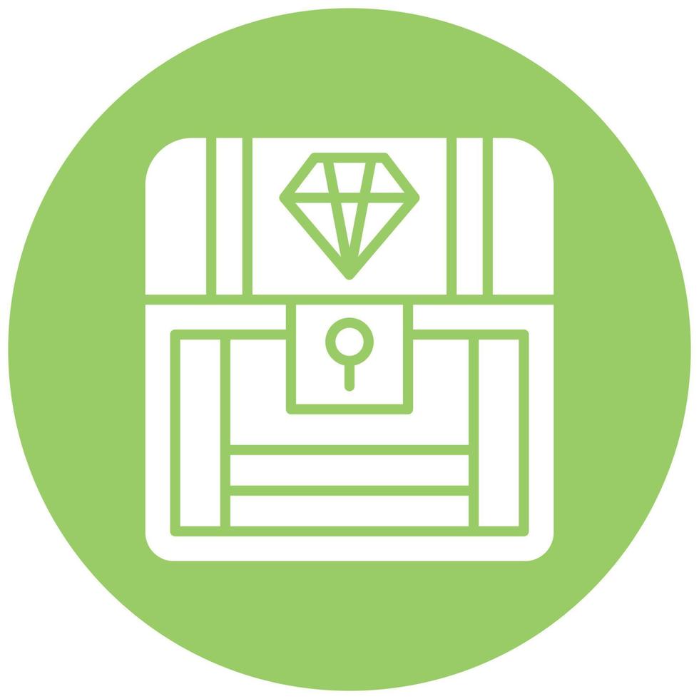 Treasure Chest Icon Style vector