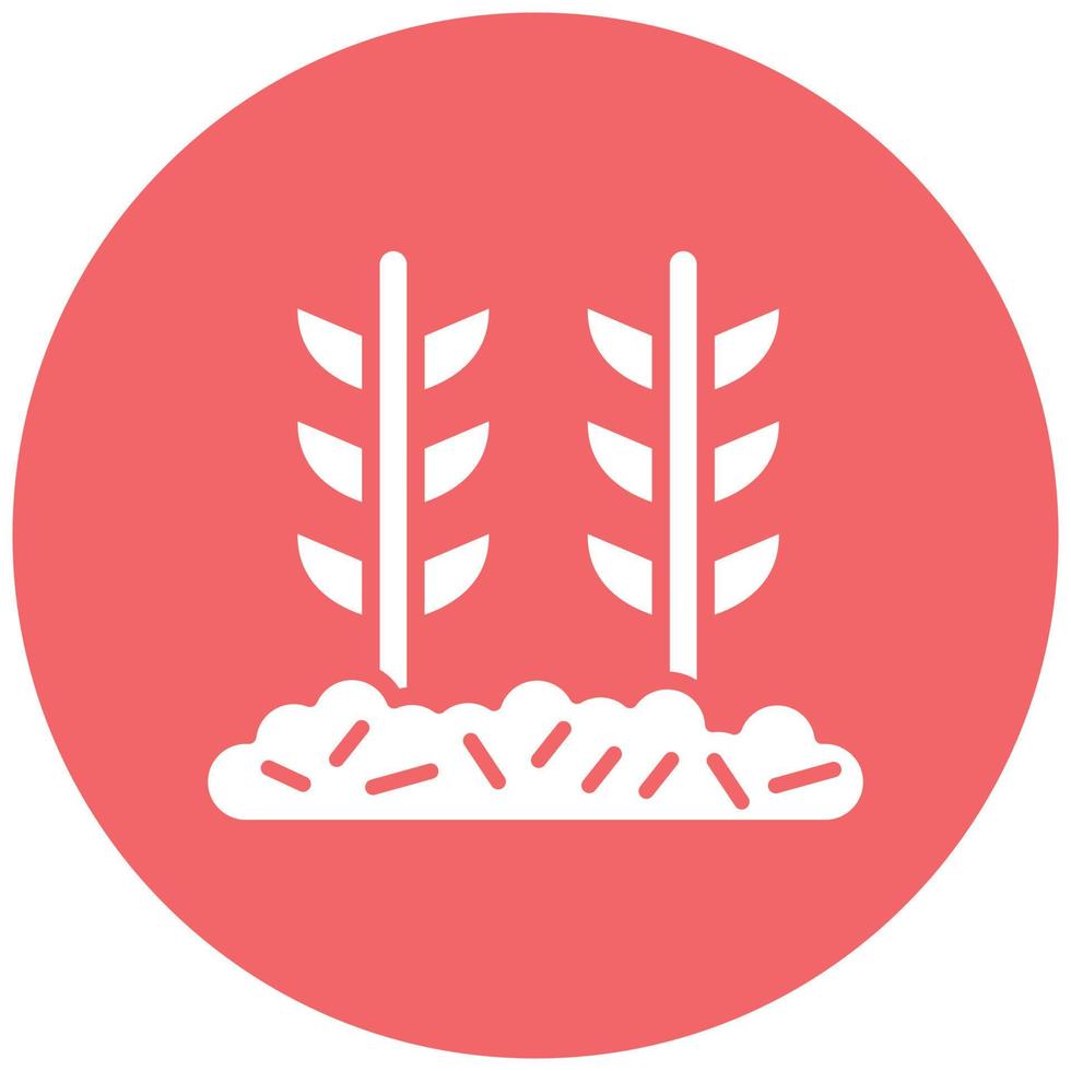 Wheat Plantation Icon Style vector