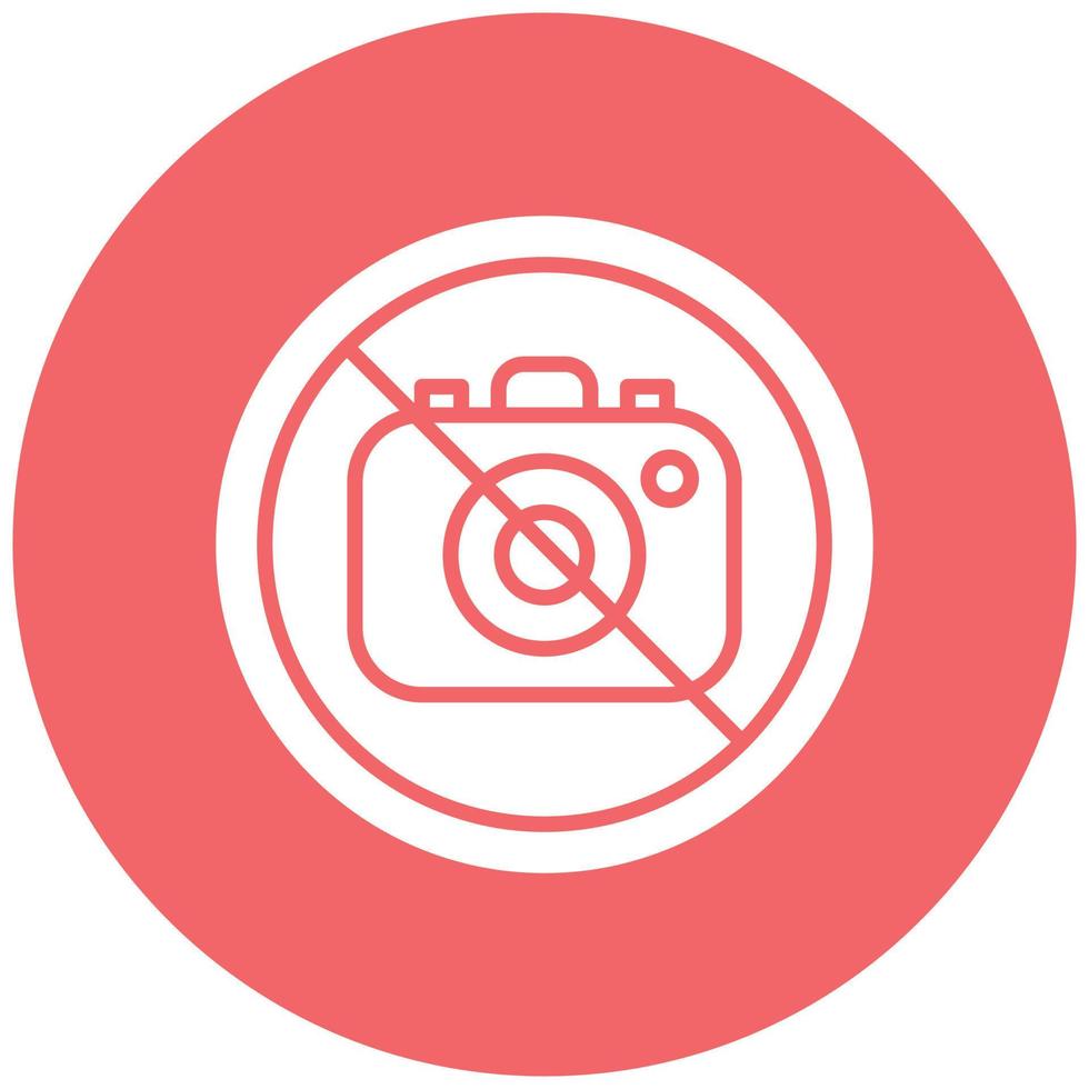 No Camera Icon Style vector