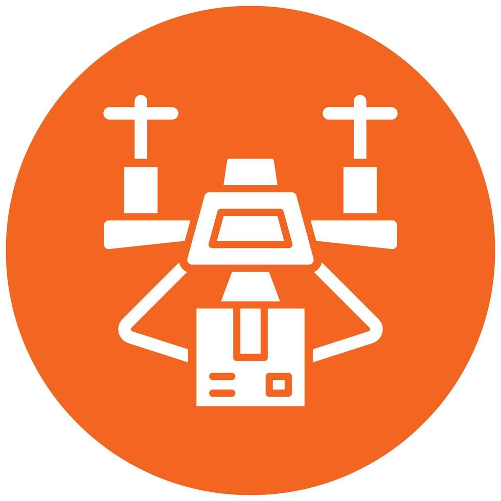 Drone Delivery Icon Style vector