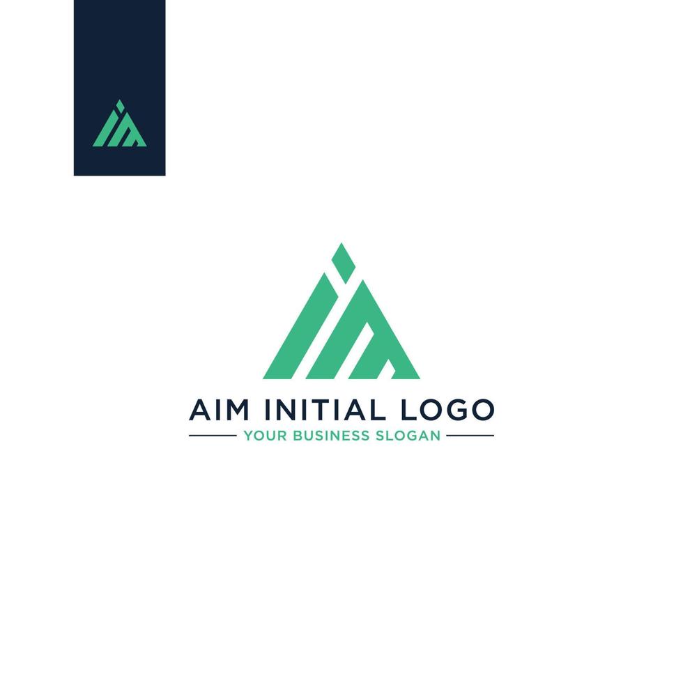 'IM' OR 'AIM' LOGO DESIGN VECTOR