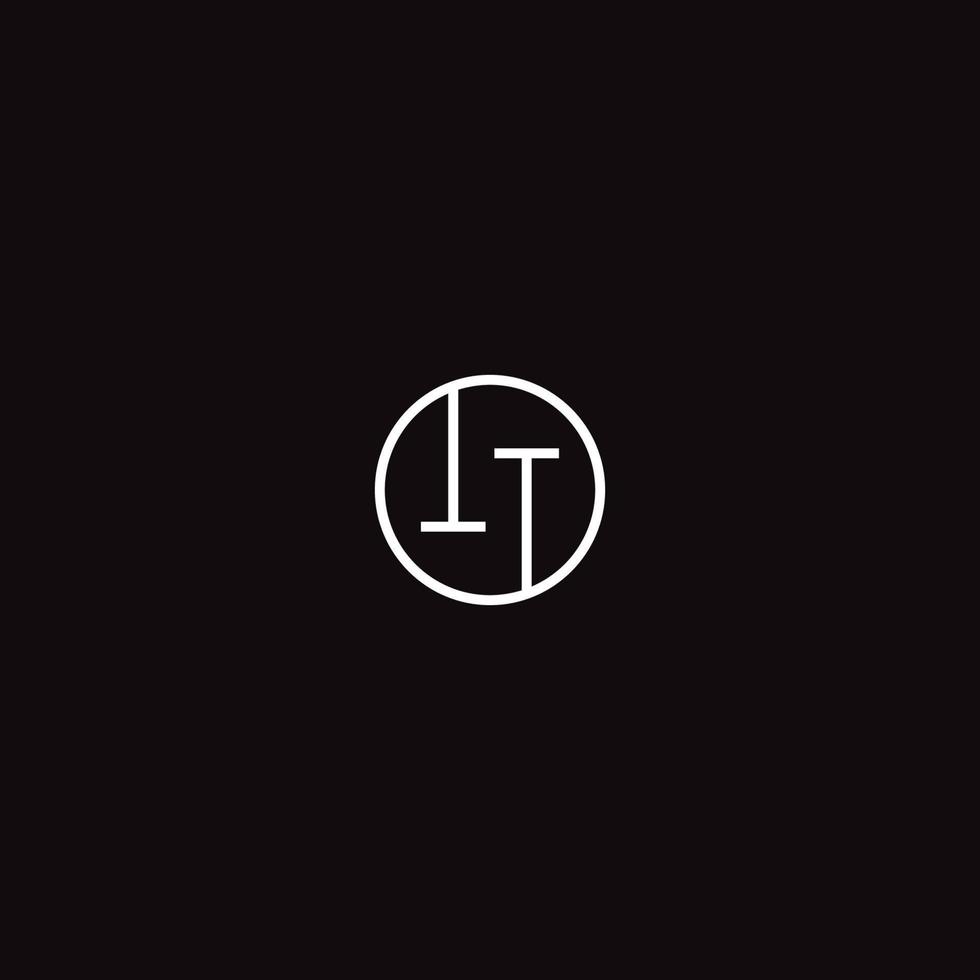 TT INITIAL LOGO DESIGN VECTOR