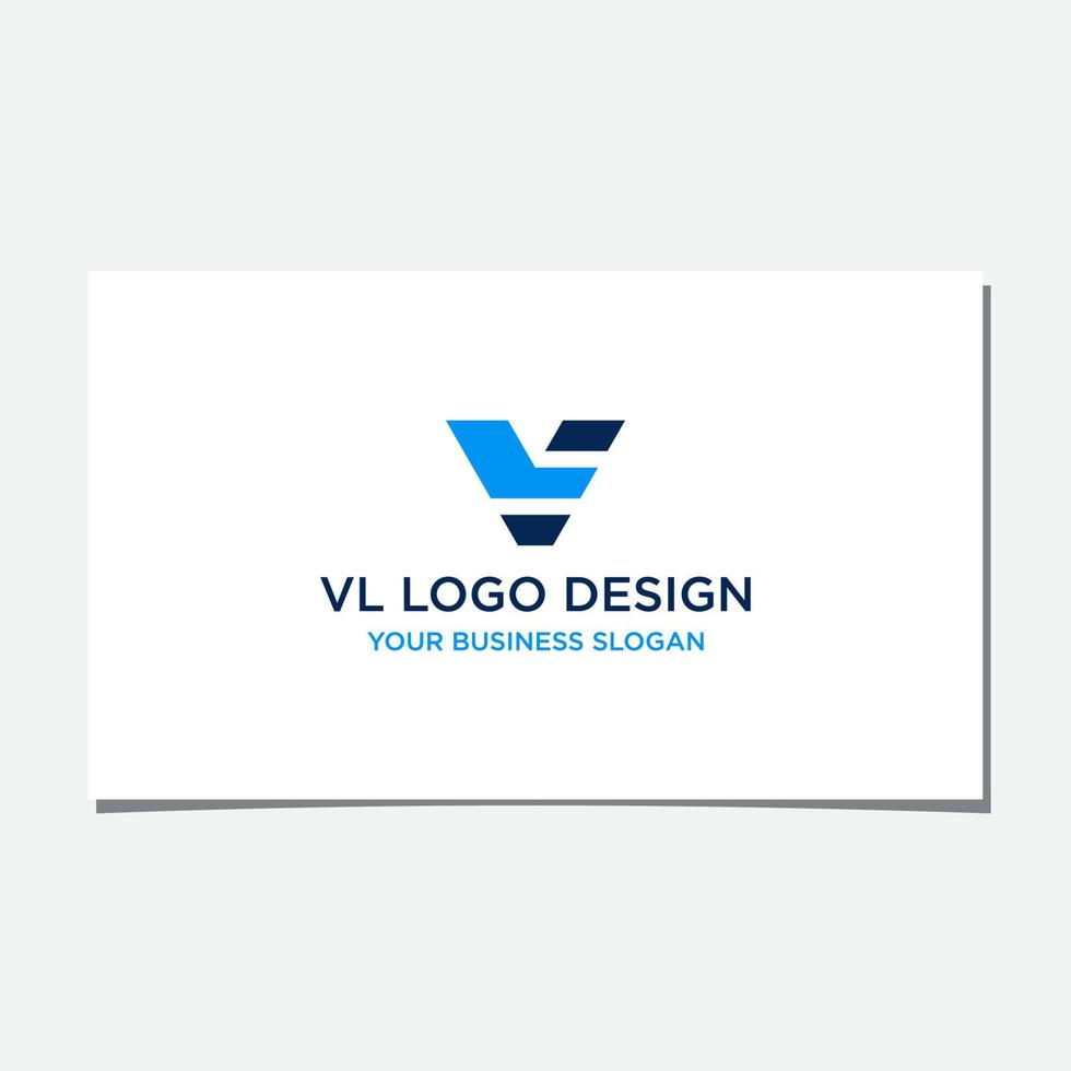 VL INITIAL LOGO DESIGN VECTOR