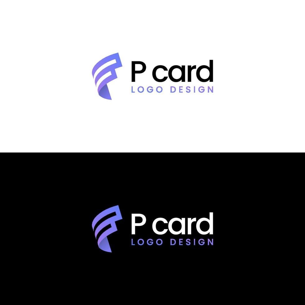 P CARD LOGO DESIGN VECTOR 7399829 Vector Art at Vecteezy