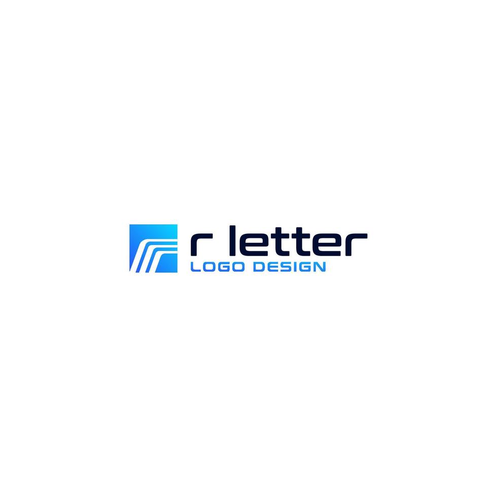 r or triple r logo design vector