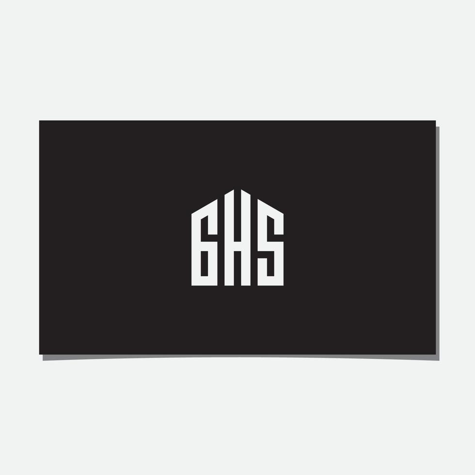 vector de diseño de logotipo de edificio ghs