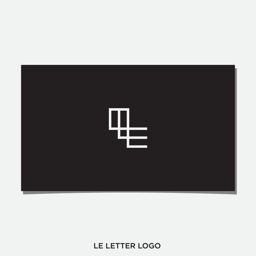 vector de diseño de logotipo l y e