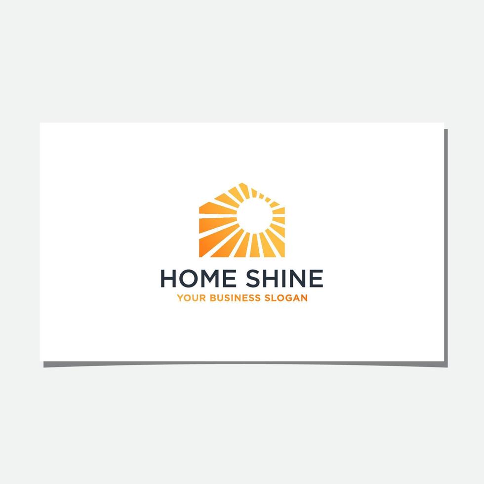 HOME SHINE LOGO DESIGN VECTOR