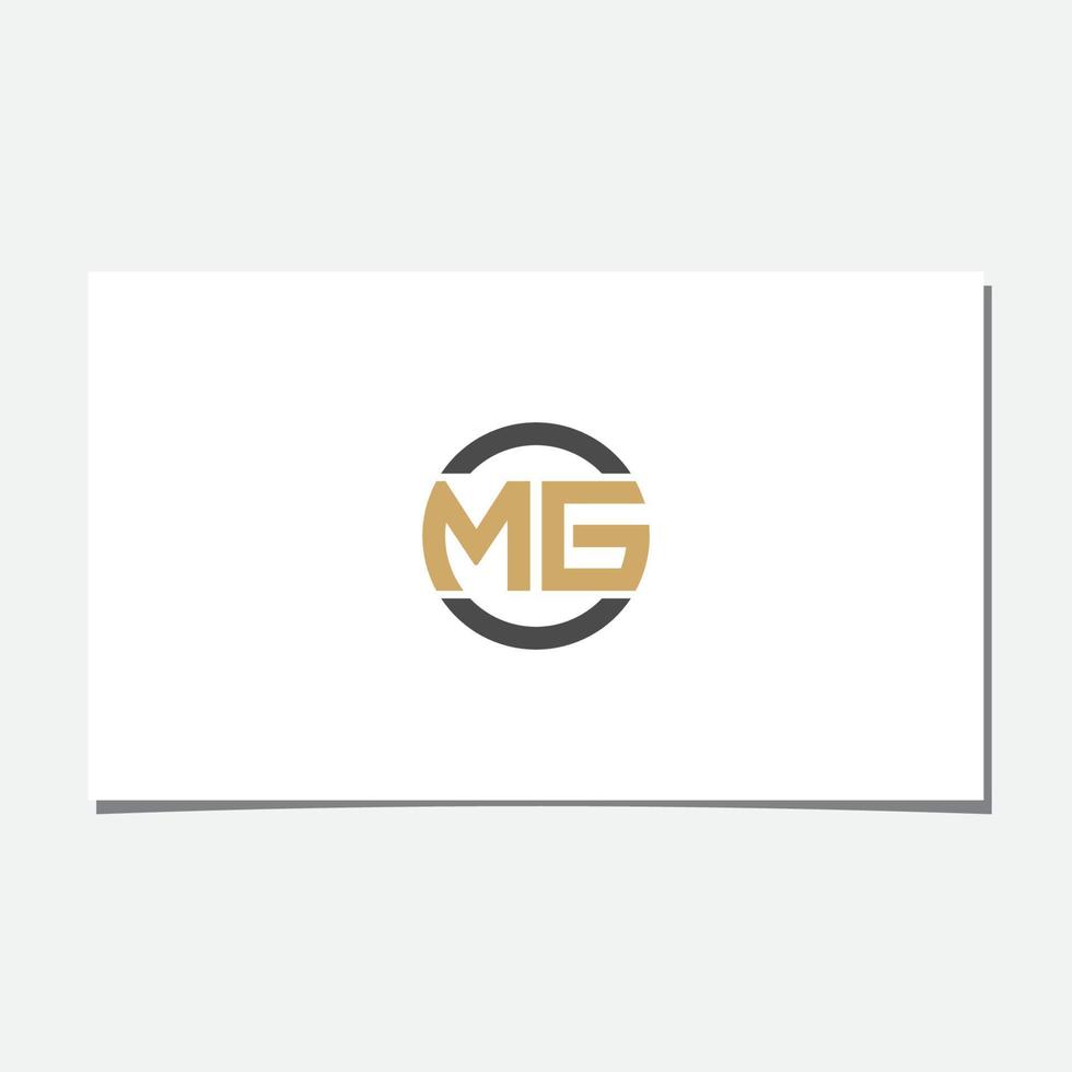 MG CIRCLE LOGO DESIGN VECTOR