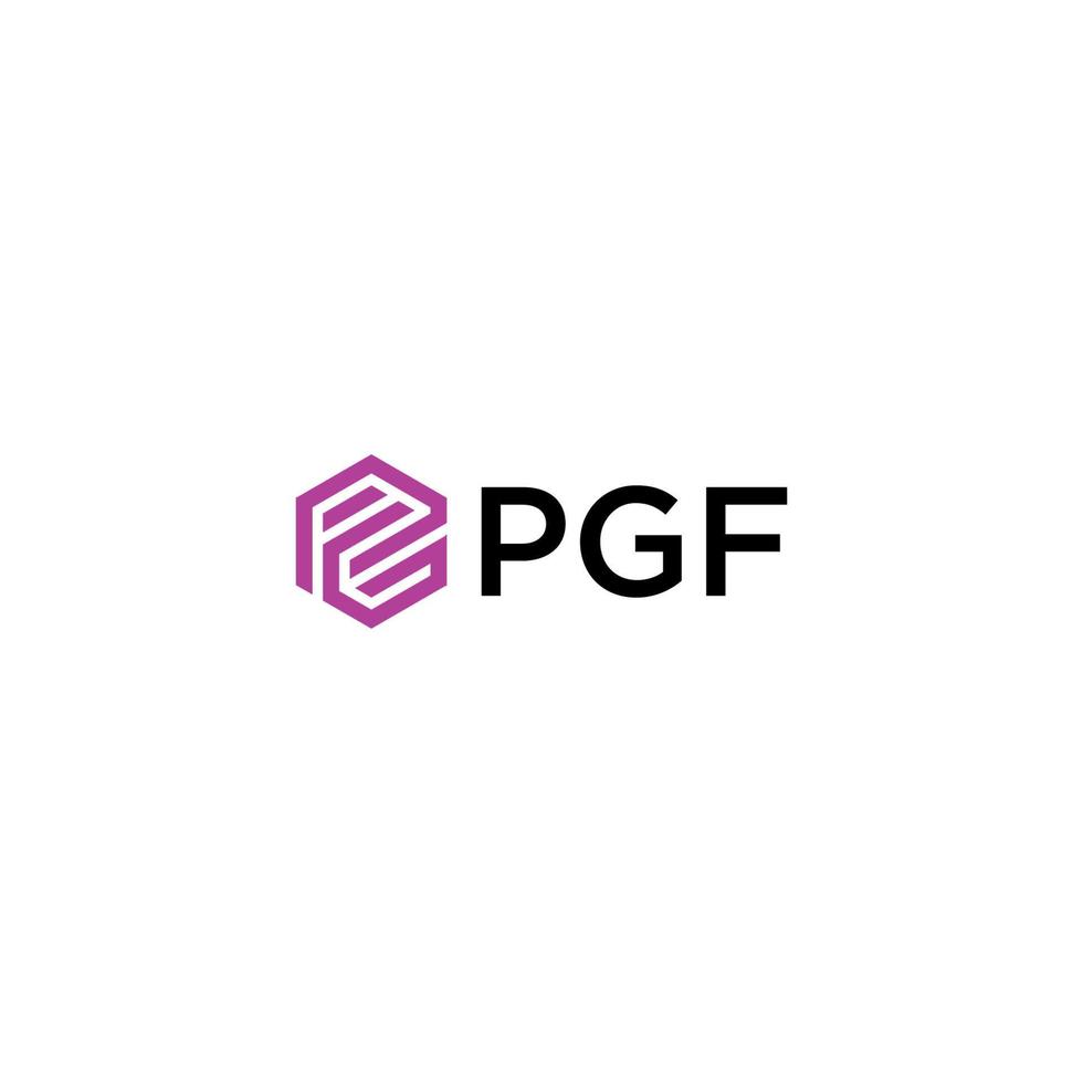 PGF OR PFG LOGO DESIGN VECTOR