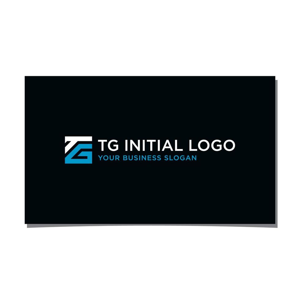 vector de diseño de logotipo inicial tg