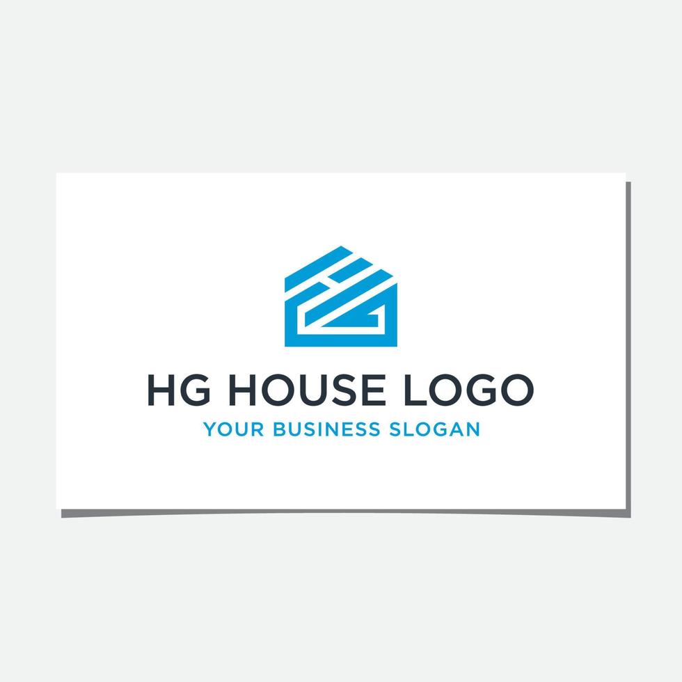 HG HOUSE LOGO DESIGN VECTOR. vector