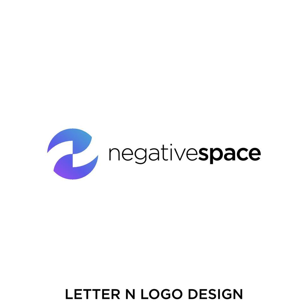 N initial or abstract shake hands logo vector